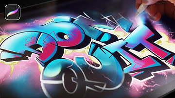 How to draw Graffiti in Procreate