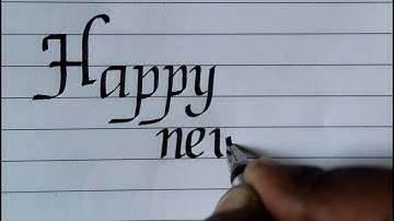 HAPPY NEW YEAR 2020 | How to write happy new year 2020 | handwriting
