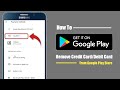 how to remove payment method Credit Card / Debit Card From Google Play Store
