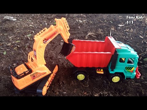  Mainan  Anak  Excavator  dan Truk  Mengeruk Tanah Toys for 