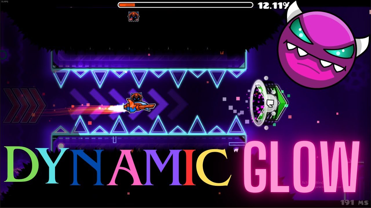 Dynamic Glow 100% (Medium Demon) [Geometry Dash] - YouTube