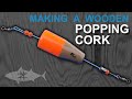 Carving a Wooden Popping Cork on a Drill Press