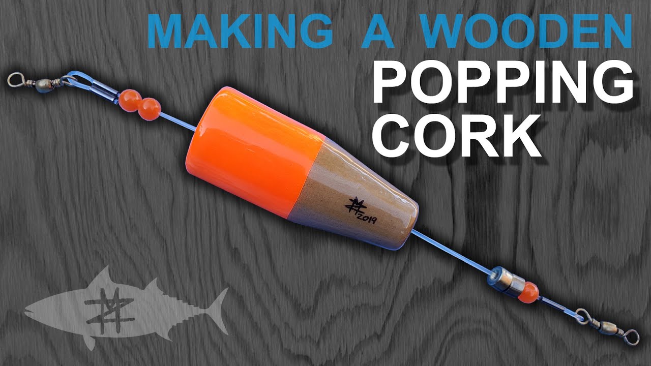 Carving a Wooden Popping Cork on a Drill Press 