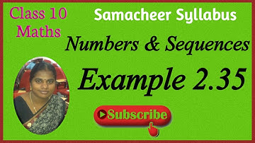 10th Maths | Chapter 2 | Numbers & Sequences | A.P. | Series | Example 2.35