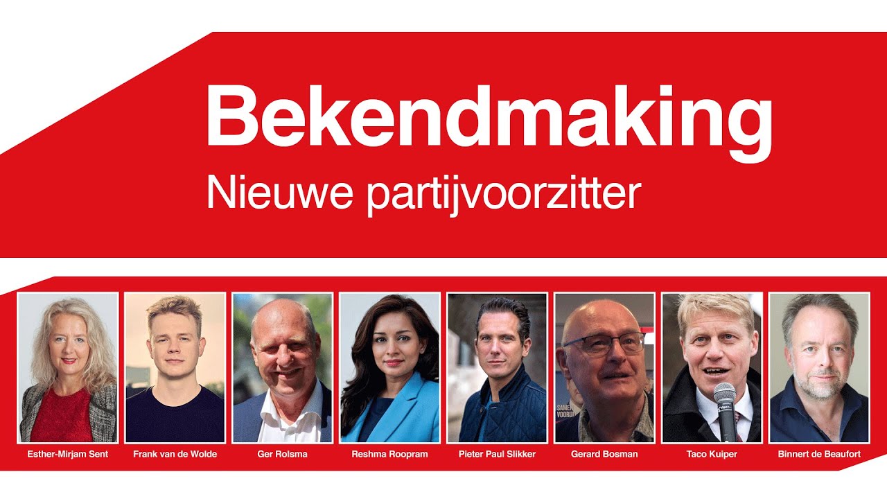 Bekendmaking nieuwe partijvoorzitter PvdA - YouTube