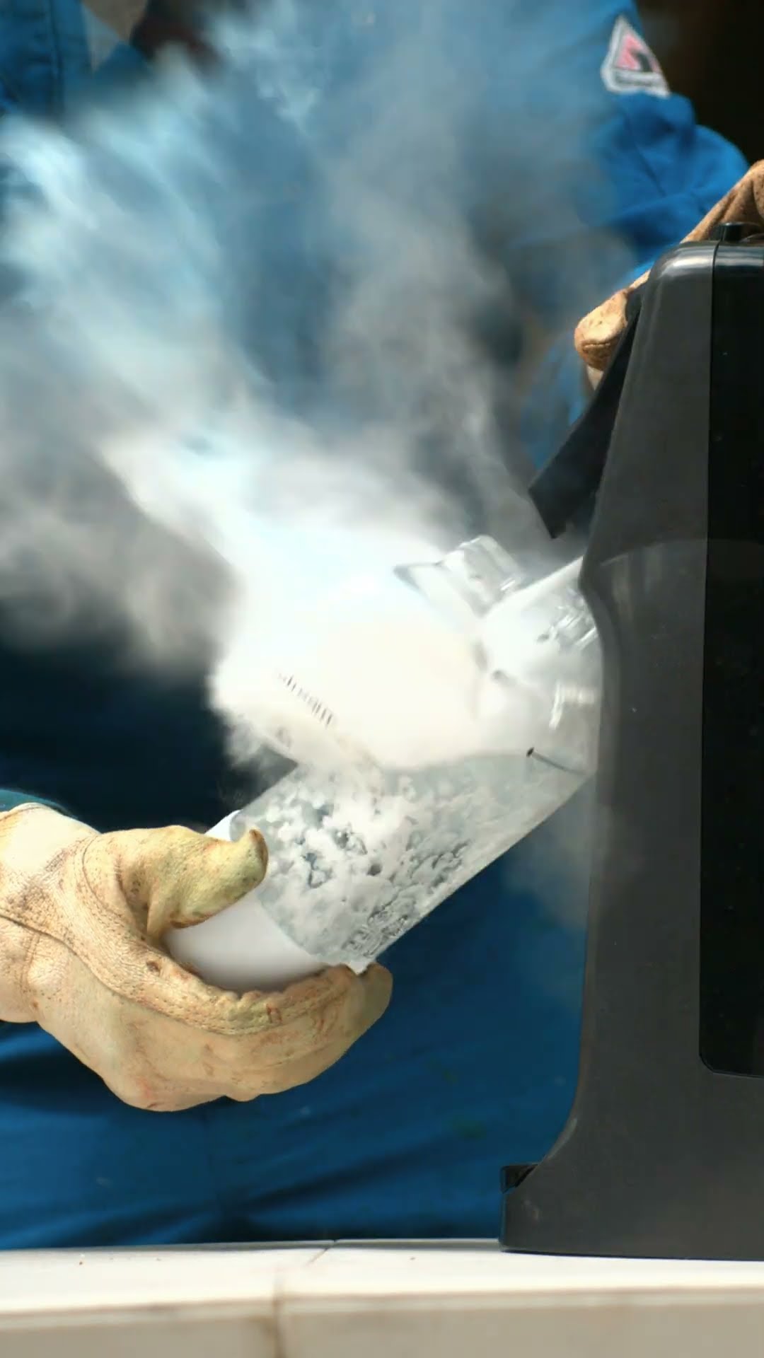 Too much soda in your stream #shorts #slowmo #sodastream