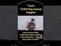 How Companies Collect Market Insights | Simple Explanation #MarketInsights#MarketResearch#Computer