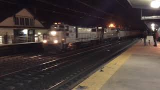 Full HD 60 FPS: KN-704 leads a set of Amtrak AEM-7ACs through Metuchen 12/8/19