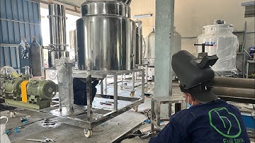 Máy cô đặc chân không, Bồn Khuấy trộn gia nhiệt Fujitank gia công