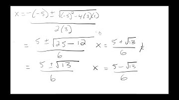 1.2 Quadratic Formula