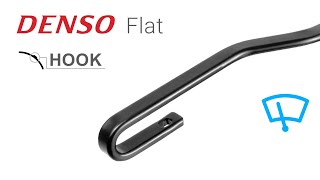 How to install  Denso Flat wiper blades. Hook fit