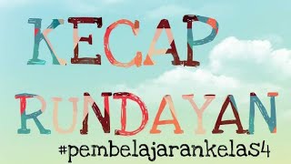 Kecap Rundayan #sdn154citepus #pembelajarankelas4 #basasundakelas4