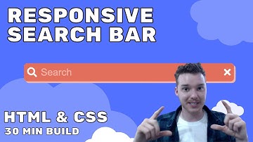 Build a Responsive Search Bar in 30 Minutes | HTML & CSS
