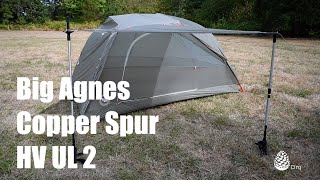 Big Agnes Tent Overview - Copper Spur HV UL2 Backpacking Tent (Set up,  Awning Tips, and Take Down)