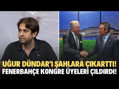 Uğur Dündar'ı şahlara çıkarttı! Fenerbahçe Kongre Üyeleri çılgına döndü ve istifa diye bağırdı!