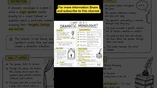 UGC NET English Important Topic 🔥 | Dramatic Monologue Explained #viral #shorts #trending #english