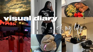 visual diary : being productive, waking up early, doing my hair, gym, date night &amp; more