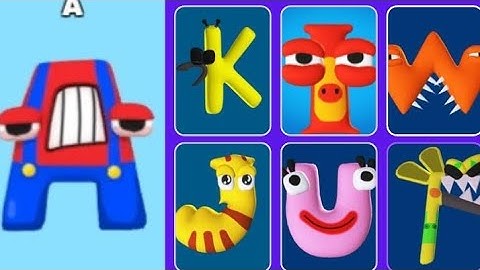 Alphabet lore Run" ABC Letter Go" Alphabet Monster