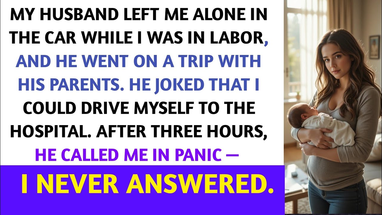 My husband left me alone in the car while I was having a baby and went ...