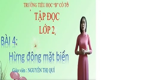 Tả mặt biển bằng cách so sánh