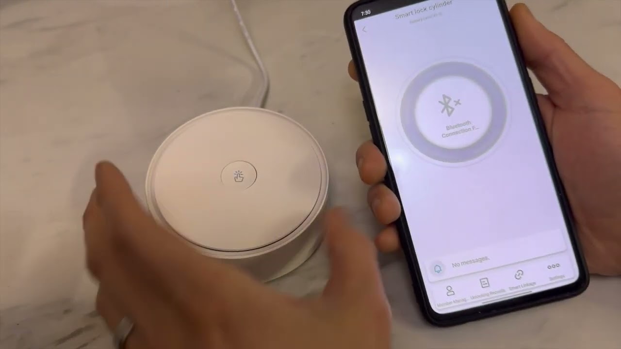 QUOYA Living- K1 Smart Euro Cylinder Door Lock- Remote Access Control with TUYA gateway