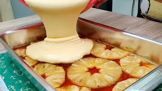 BOLO DE ABACAXI COM CARAMELO MUITO FOFINHO E FÁCIL DE FAZER!