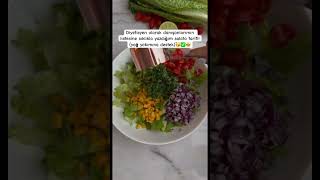 Kilo vermenize destek Tavuk Salatası🍗✅ #diyetisyen #zayiflama #diyettarifleri #tavuklusalata #tarif
