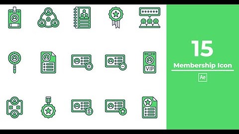 Membership Icon After Effects | After Effects template - Envato elements