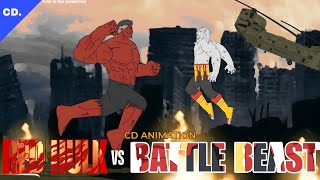 Red Hulk Vs Battle Beast - Full fight Animation | Dc2 Animation