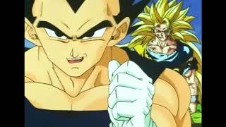 Vegeta vs Kid Boo, Goku le pide un minuto para recuparar su ki !!