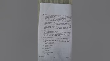 previous year question paper method 7a/b ranchi university  b.ed 2018-20