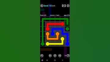How To Solve Flow Free Blue Pack Level 10 6x6 Board Easy Walk Through Solution Walkthrough