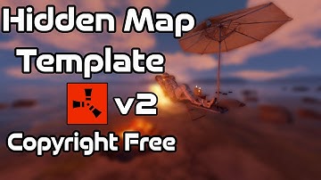 Beach Hidden Map Template for Rust | Copyright Free