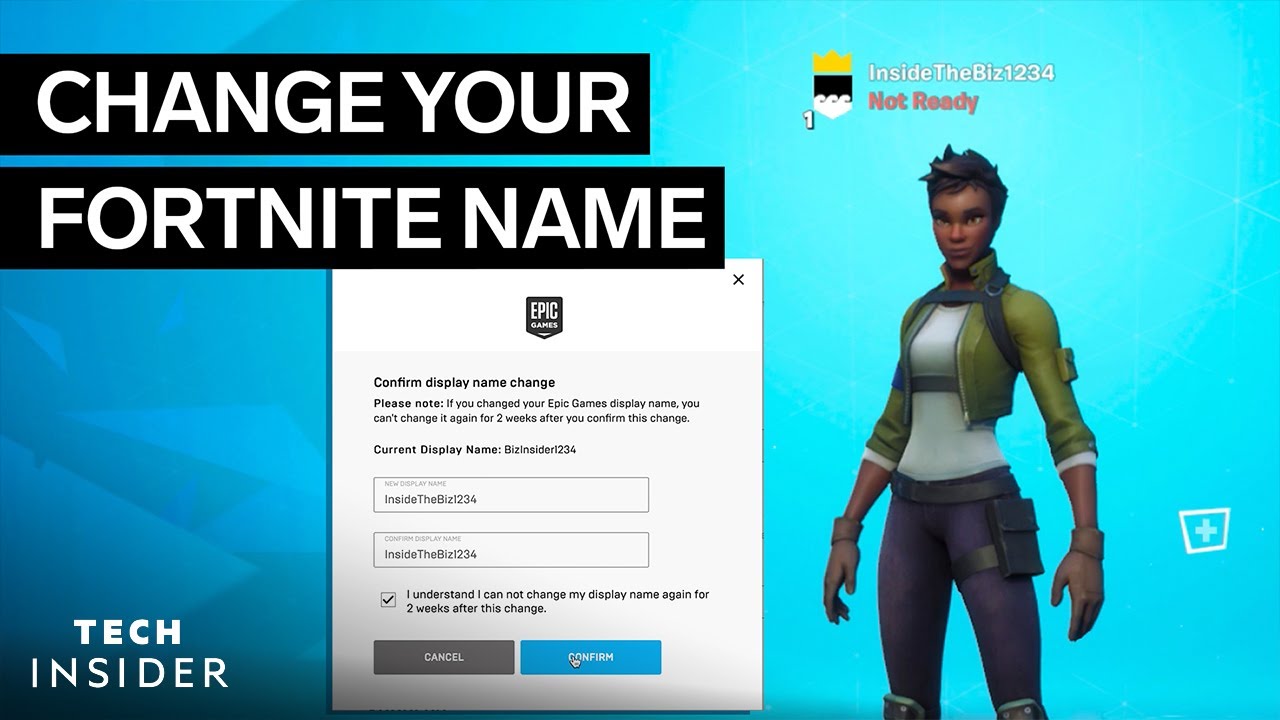 Making rotation virkningsfuldhed How To Change Your Fortnite Name - YouTube