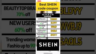 Best SHEIN coupon codes 2026| all code coupons you need from shein is here #shein #shein_code