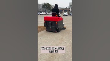Xe quét rác đường ngồi lái #shorts #review #videoshorts #maycongnghiep #xequetrac