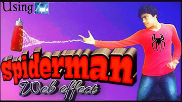 How to make Spider Man Web Effect video | Spider Man Web Shoot Effect video using PowerDirector