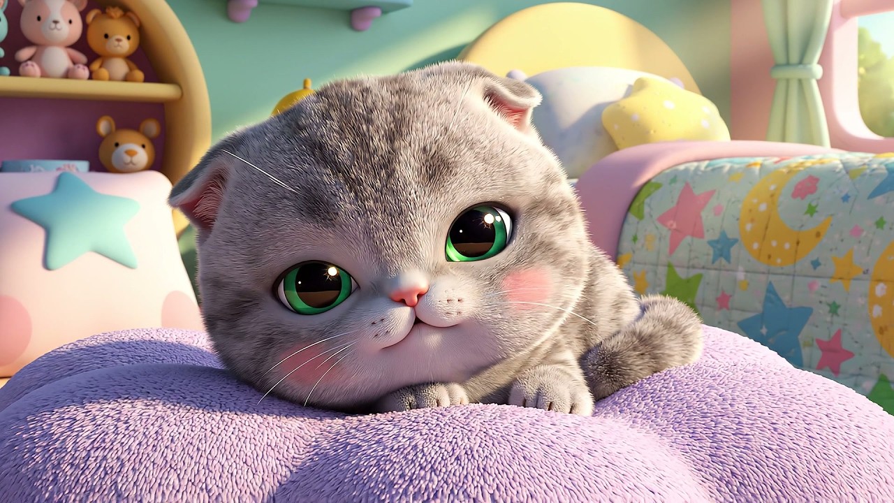 El Gato Dormilón Duerme la Siesta Ron Ron | Canciones de Cuna y Rimas de Gatos