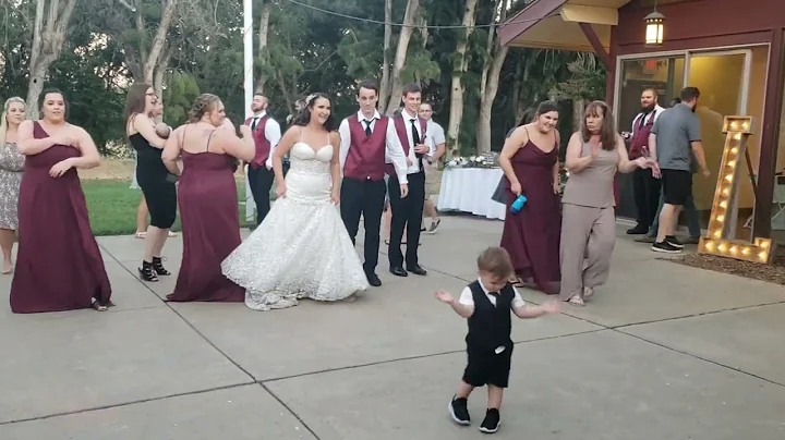 Tristan dancing at Lacey and Travis wedding