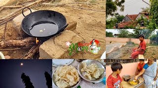 VILLAGE OUTDOOR COOKING - FAMILY VLOGS 2018 || Telugu Mom