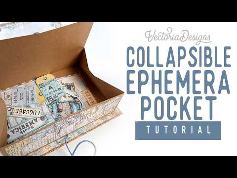 How to create a collapsible ephemera pocket | Collapsible Envelope tutorial