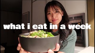 What I Eat in a Week | healthy & easy, asian inspired, realistic meals, lots of home cooking