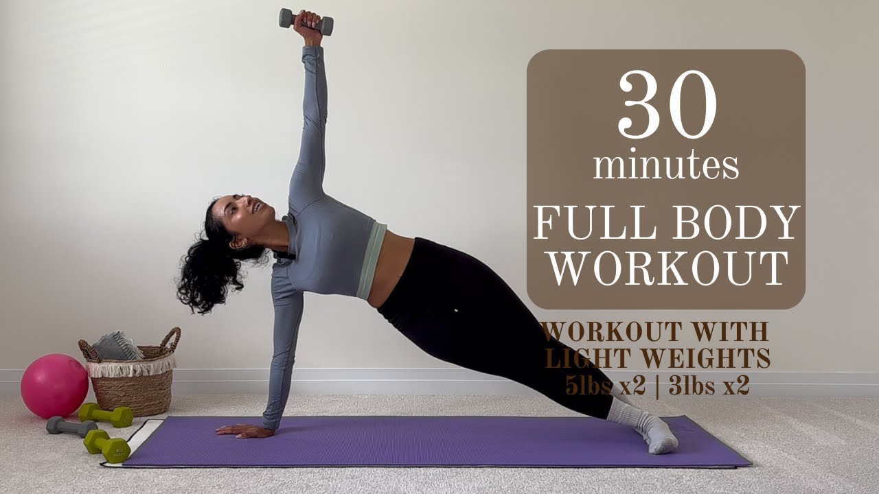 30 Minute Full Body Sculpt & Tone | Light Weights (3–5lbs) | Beginner Friendly Workout