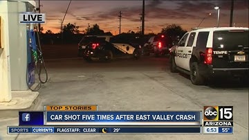 Car shot at on Loop 101