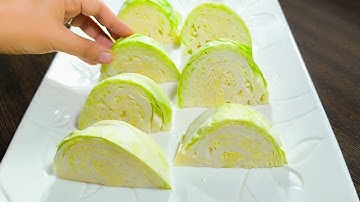 It’s so delicious and easy! In winter you should eat more cabbage! New way to cook cabbage ✅😋