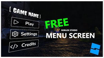 [ FREE ] Menu Screen GUI | Roblox Studio