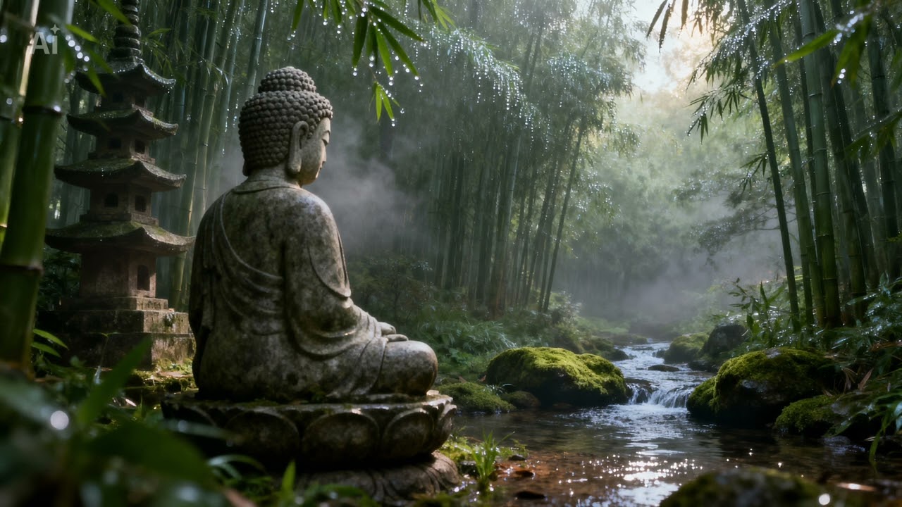 Morning Meditation in the Bamboo Grove: Soothing Sounds to Calm Your Mind and Inspire Your Day