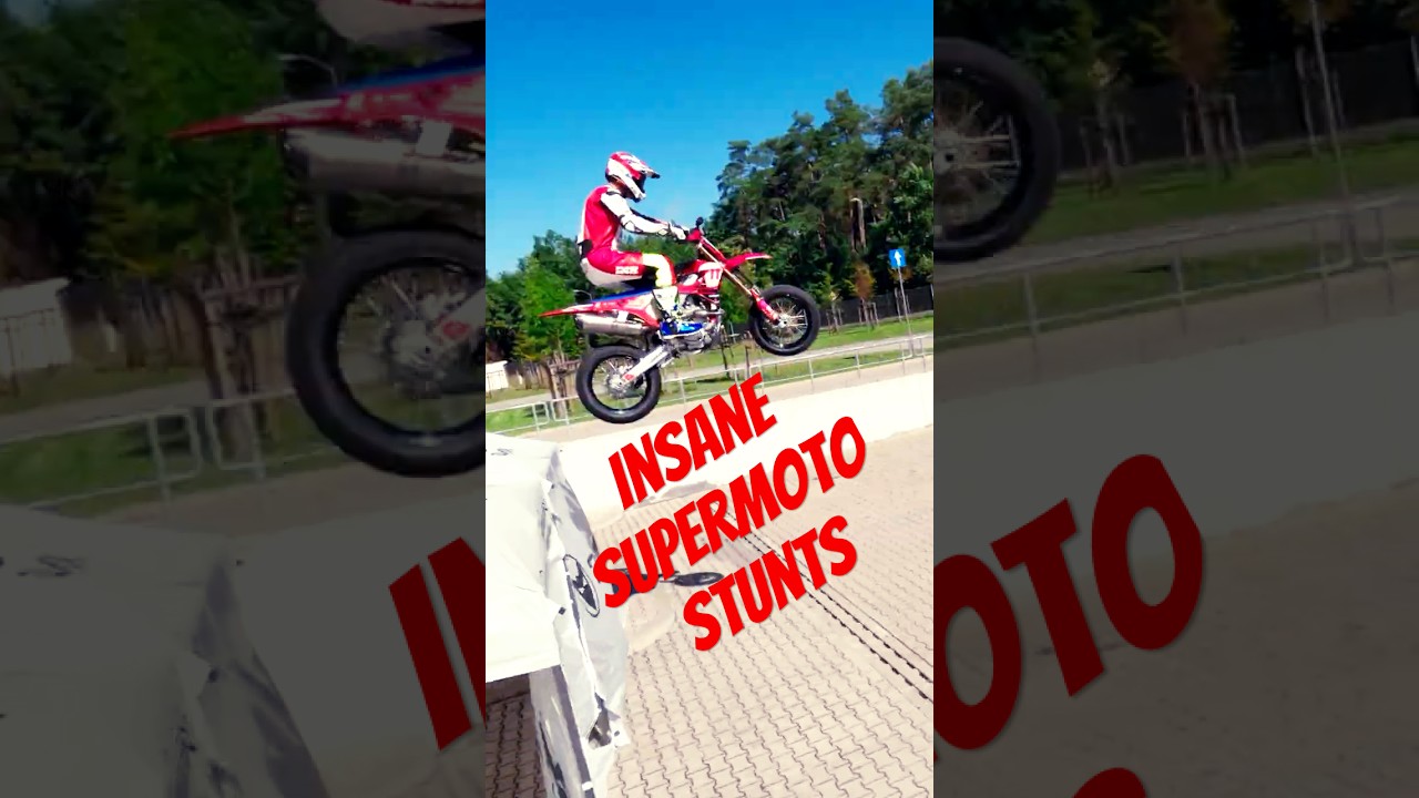 Crazy SUPERMOTO stunts at 24MX Warehouse #supermoto #mobilelegends  #automobile