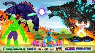 গর্জিলা, সাইরেন, কিংকং বনাম এলিয়েন : বিশ্ব রক্ষা অভিযান || BD Cartoon Animation || Godzilla VS Kong screenshot 3