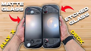 Steam Deck vs ROG Ally X | Anti glare vs Matte vs Glossy